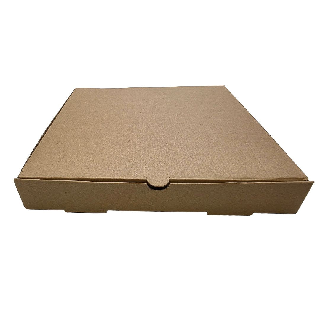 Pizza Boxes Brown Closed View