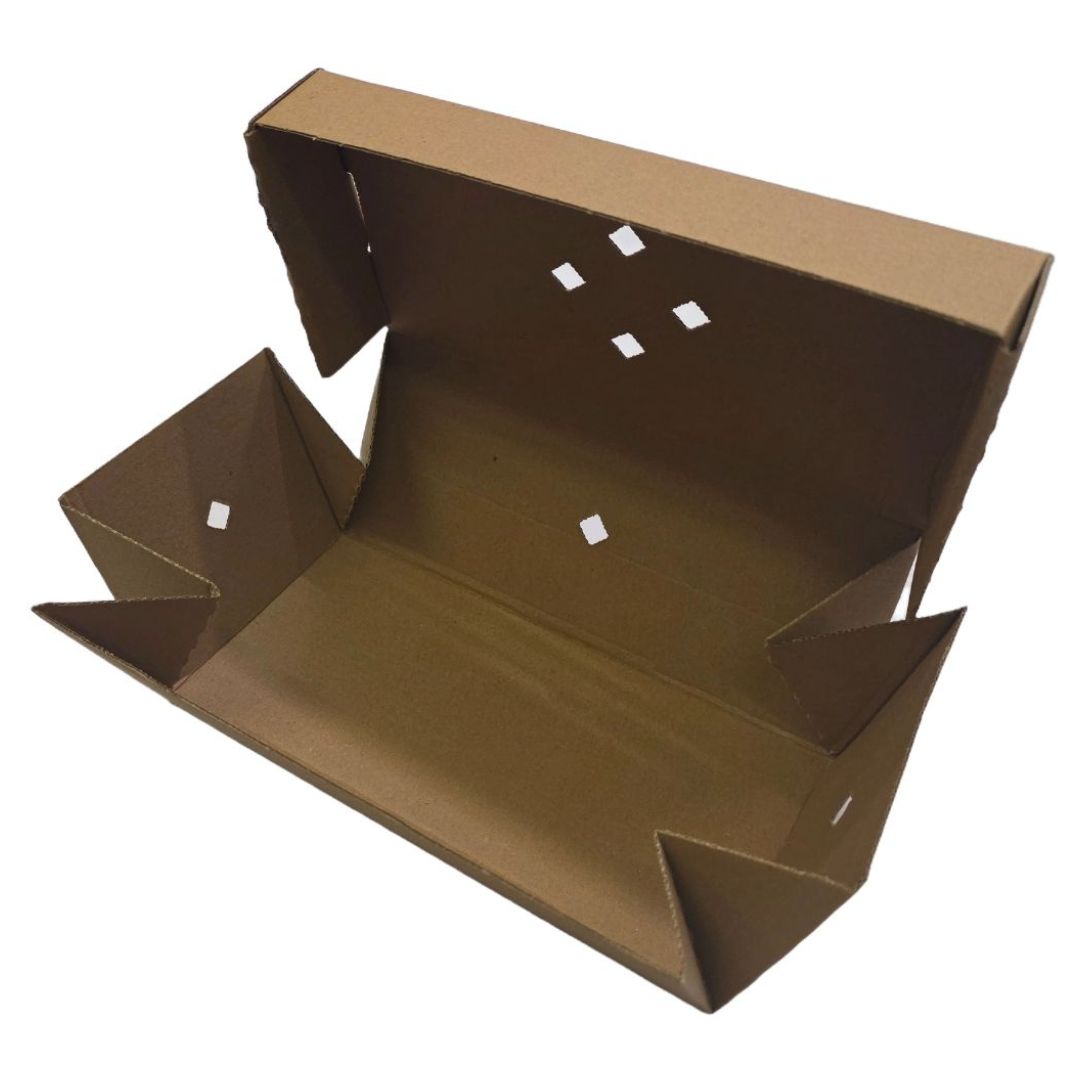 Kraft Double Burger Boxes Opened Front View