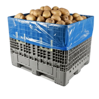 Blue / 1270mm x 2250mm x 1803mm / 100 Liners Per Pack (£0.85/Liner)