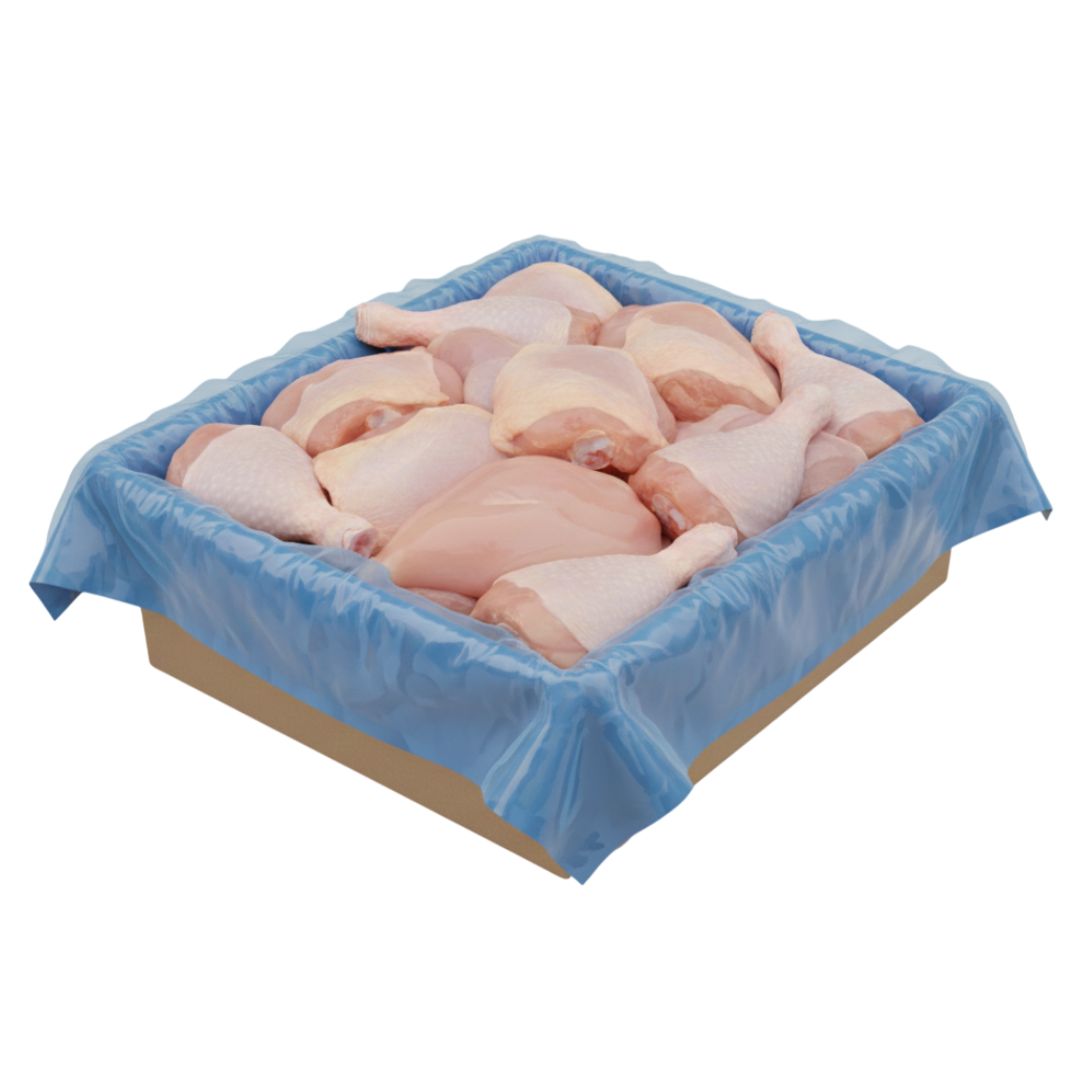Blue Tray Liners Food Safe Polythene