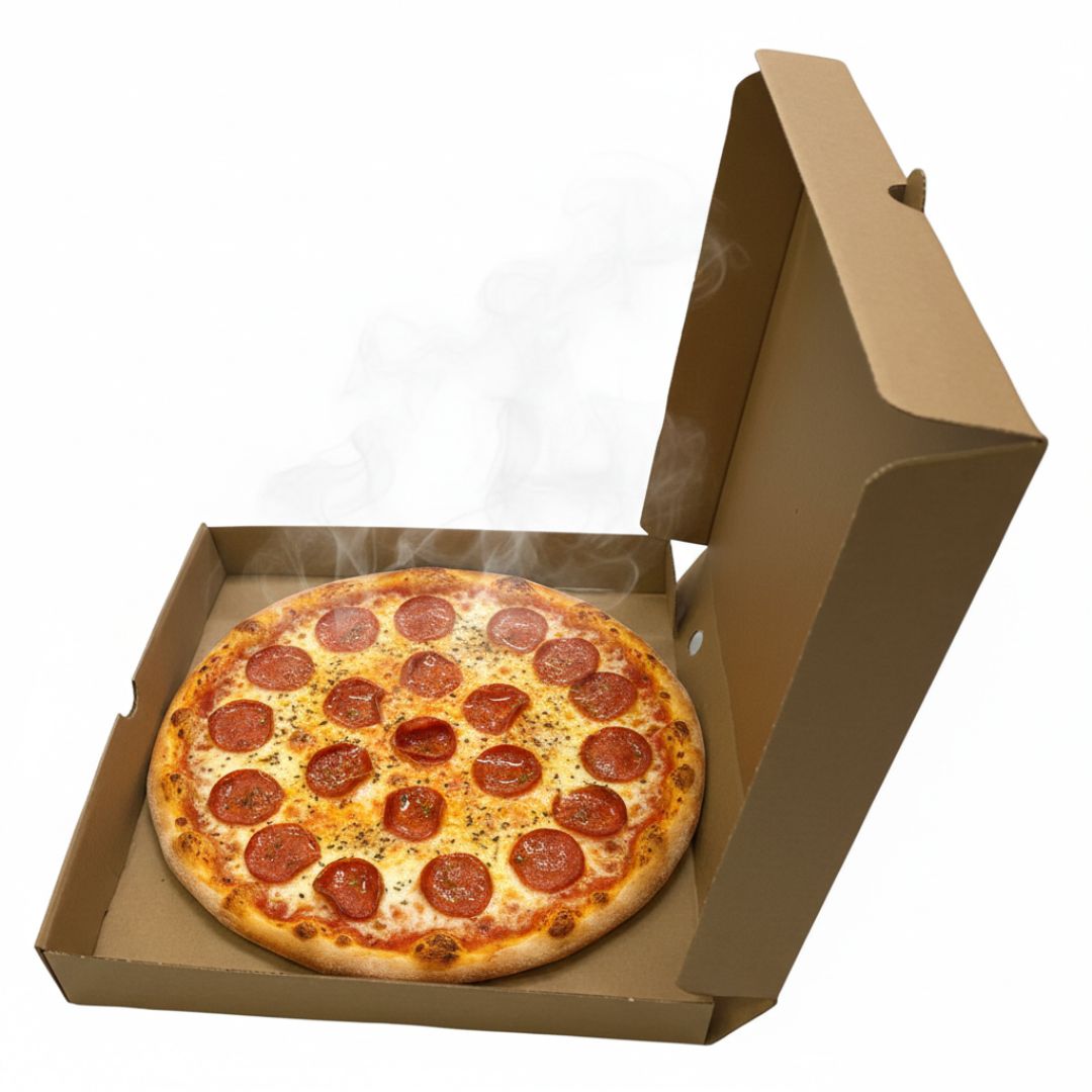 Brown Pizza Boxes Cardboard