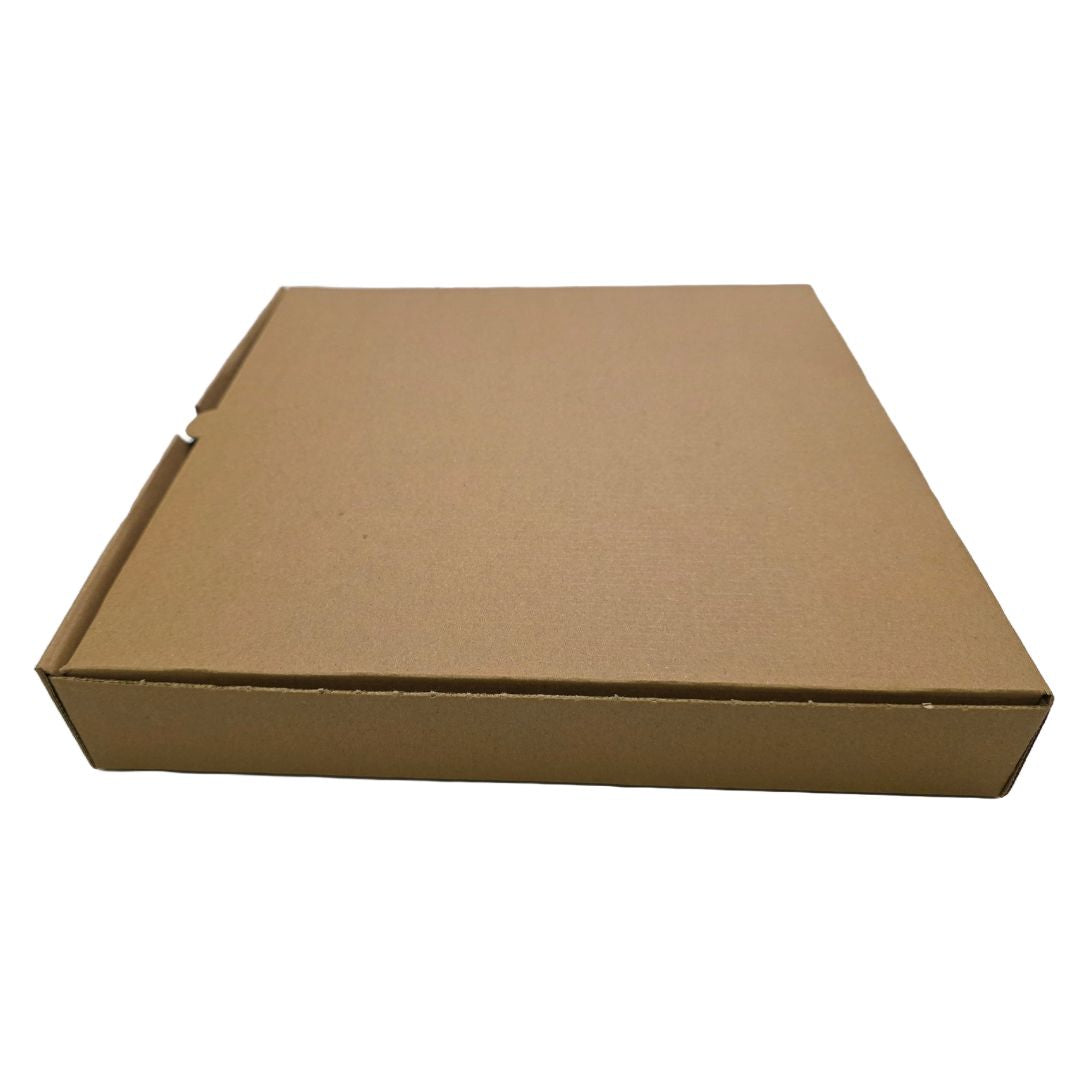 Pizza Boxes Brown Side Closed View
