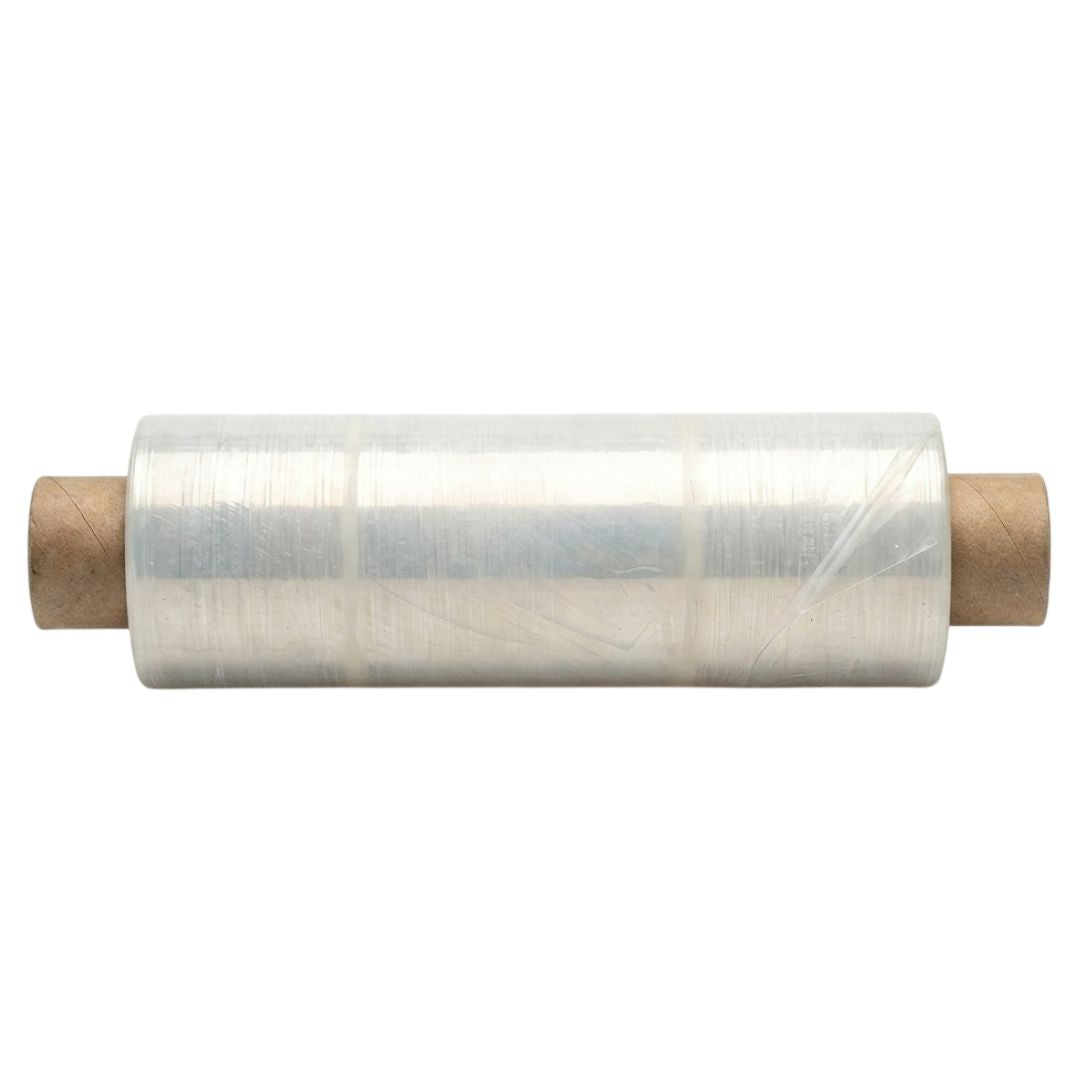 Clear Extended Pallet Wrap Side View