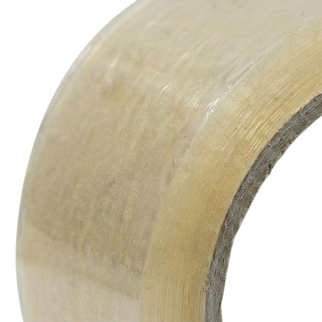 Clear Packaging Tape Side Close Up View