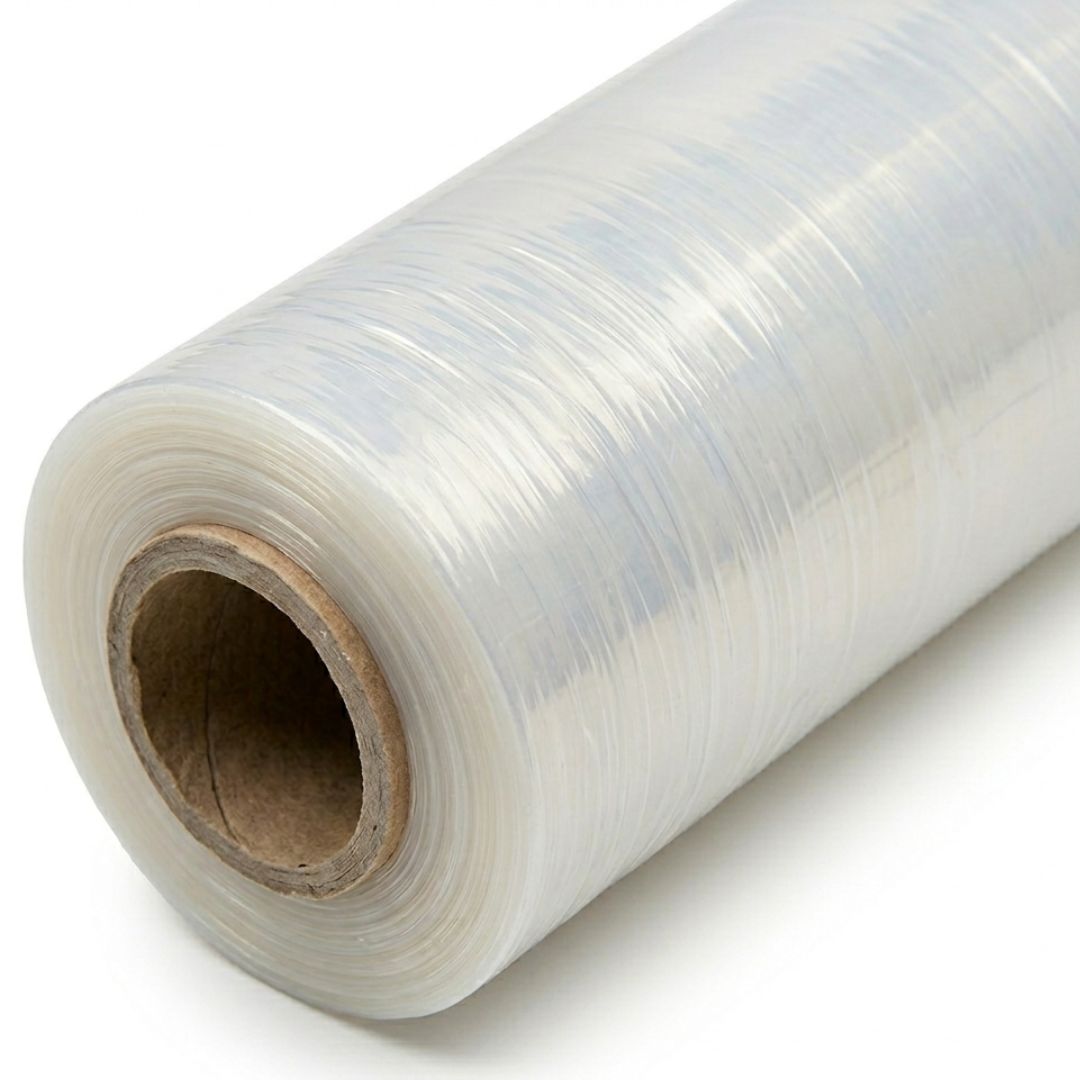 Clear Pallet Wrap Diagonal View