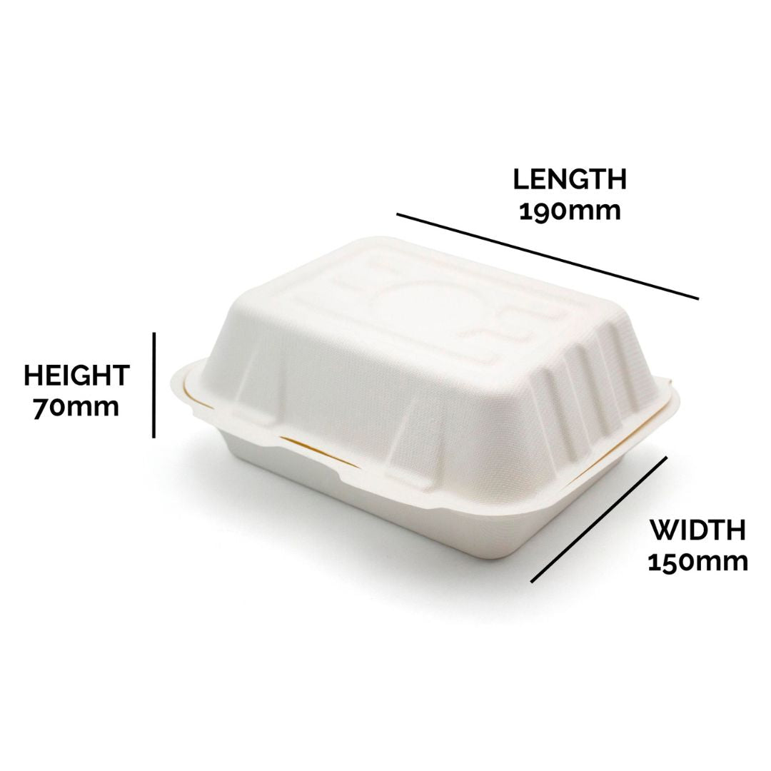 Fish and Chips Bagasse Box Size