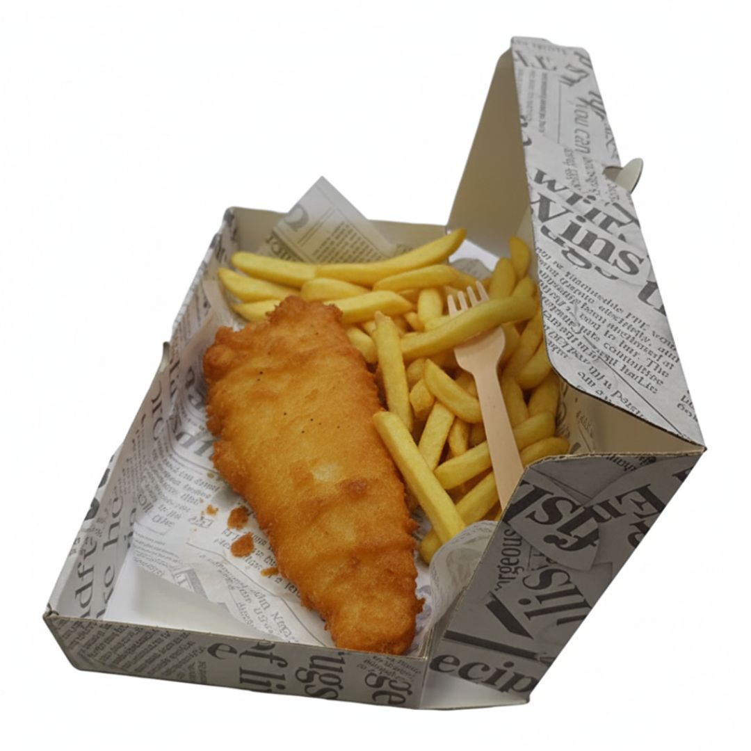 Fish Chips Boxes Printed