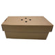 Kraft Double Burger Boxes with Vented Lid