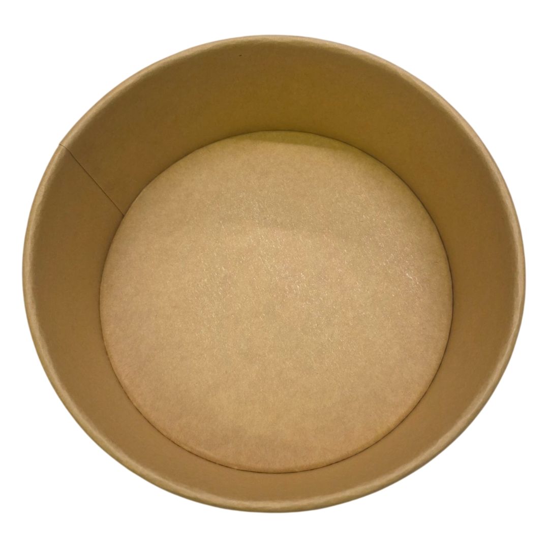 Kraft Paper Food Bowls 1300ML Top View