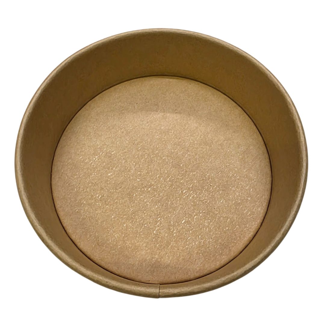 Kraft Paper Food Bowls 500ML Above View