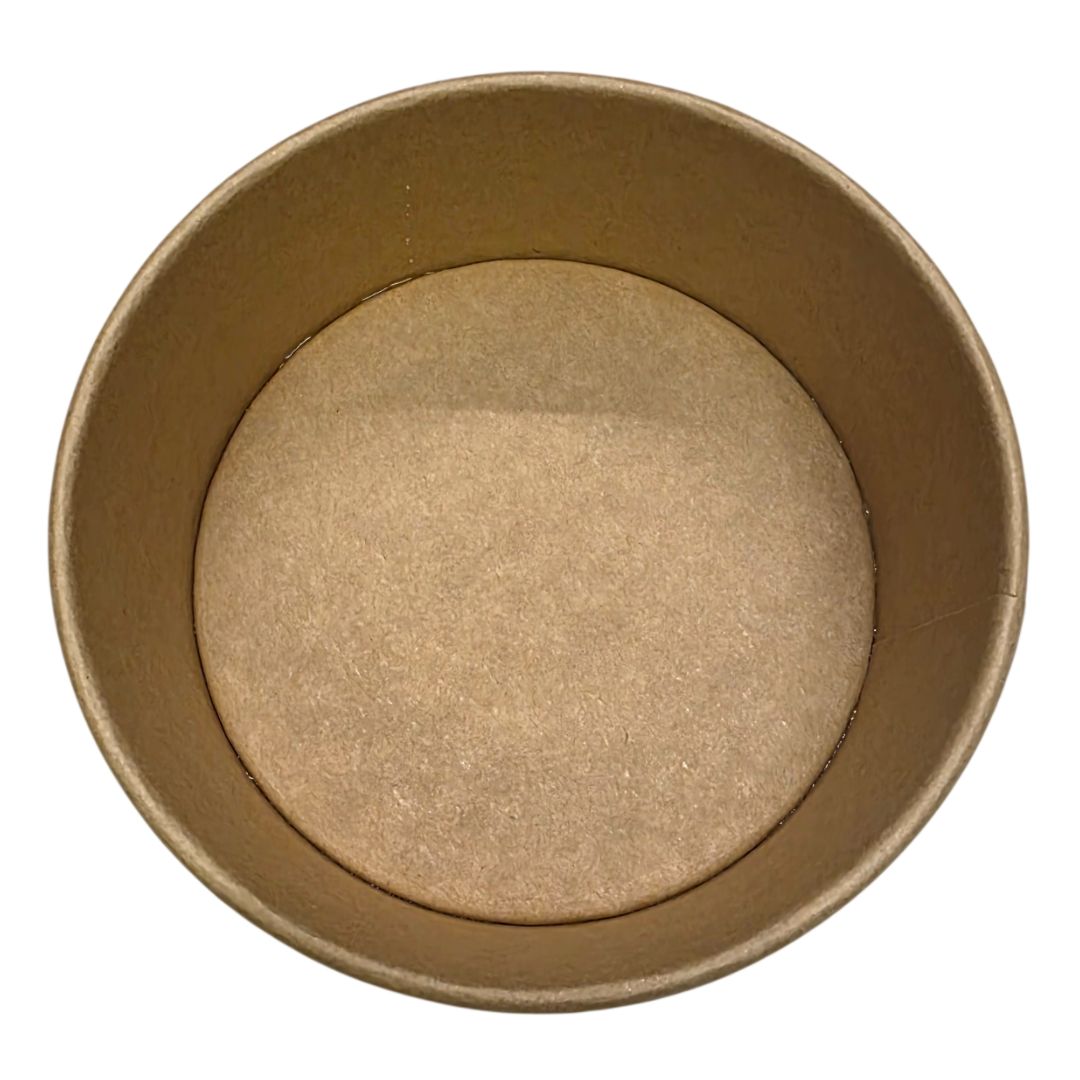 Kraft Paper Food Bowls 750ML Top View