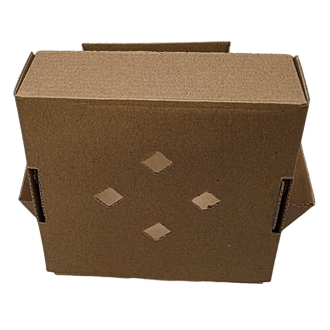 Kraft Single Burger Boxes with Vented Lid | Eco-Friendly Burger Boxes