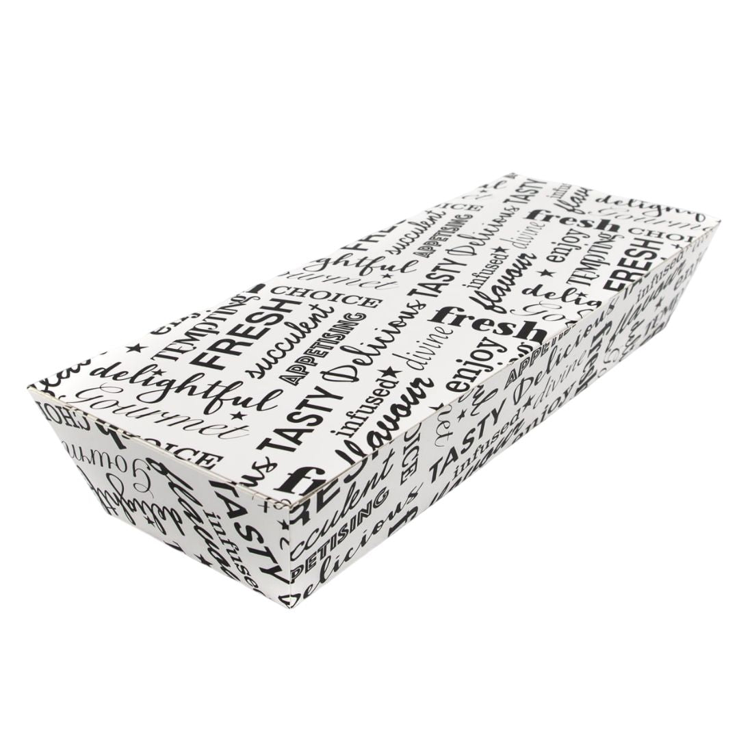 Large Gourmet Compostable Meal Box White