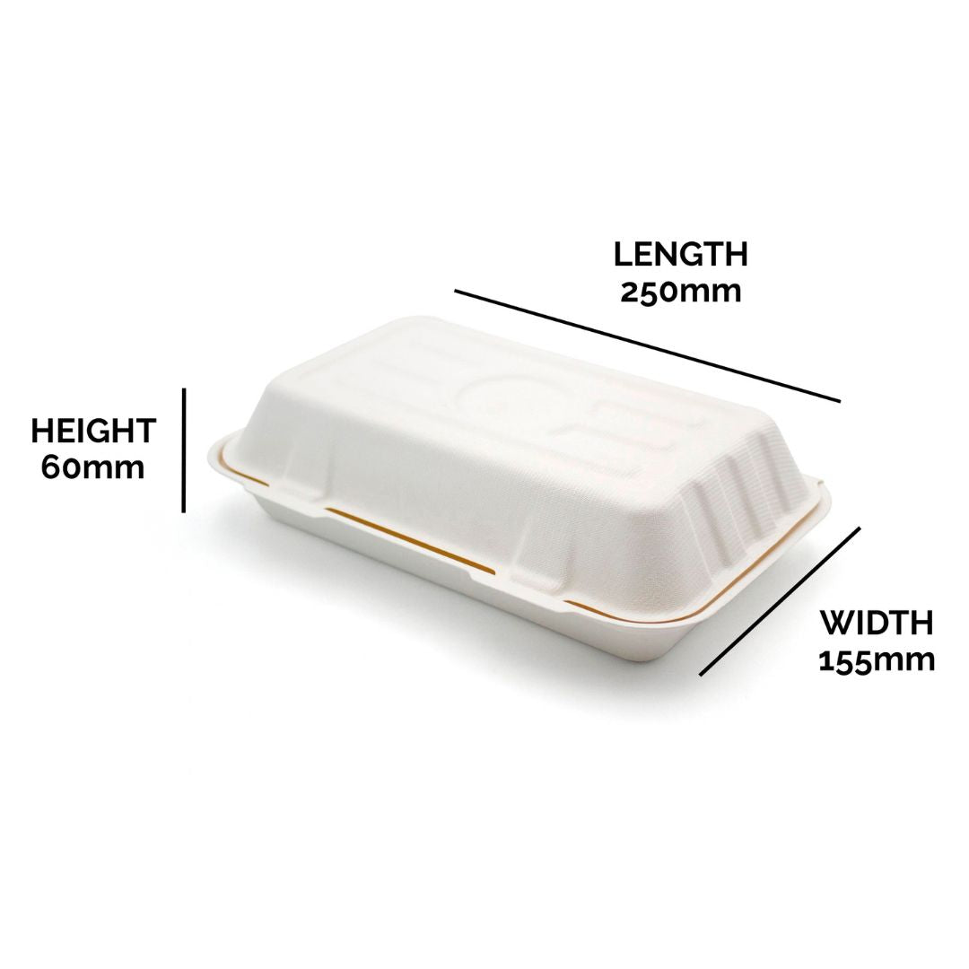 Medium Fish and Chip Bagasse Box Size
