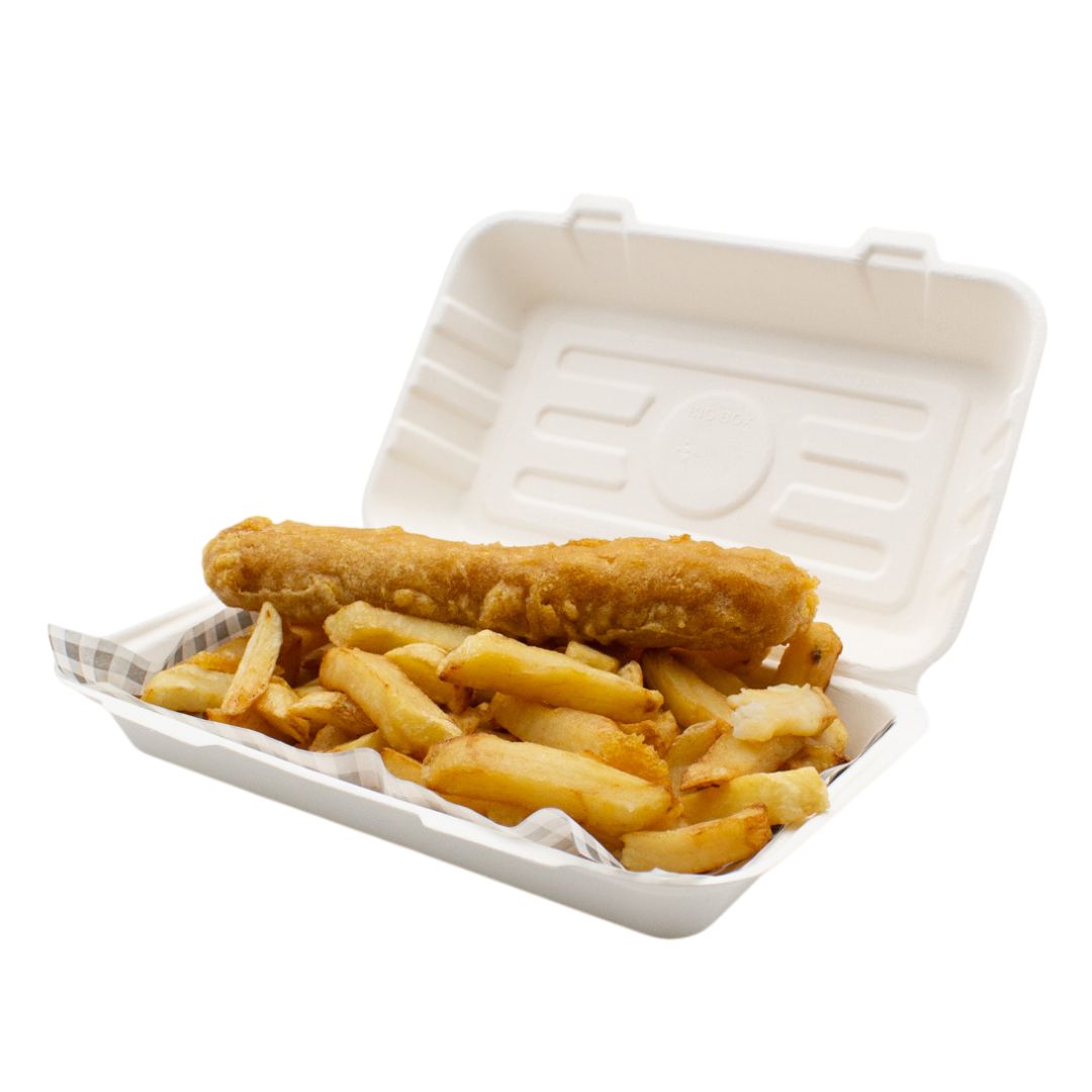 Medium Fish and Chip Bagasse Boxes