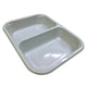 CPET Food Trays 2 Compartments – Oven & Microwave Safe Meal Containers for Ready Meals