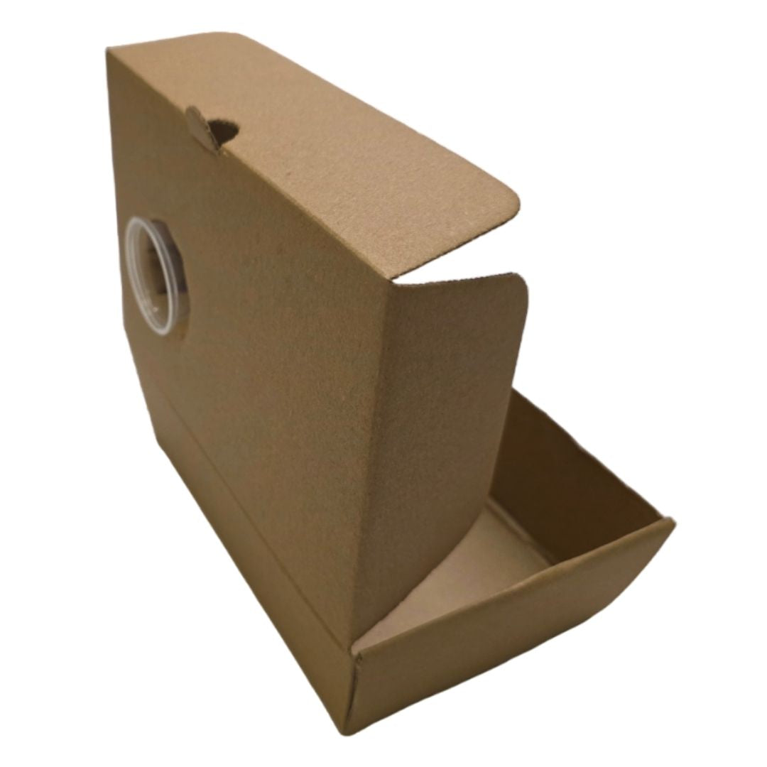 Side Order Takeaway Boxes with Sauce Pot Open Angled View