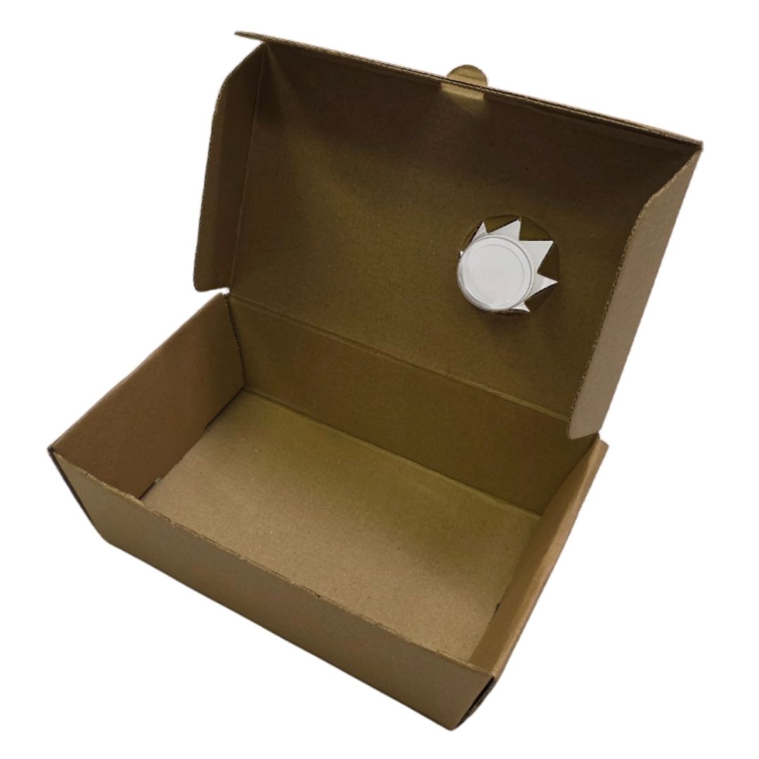 Side Order Takeaway Boxes with Sauce Pot Open Side View