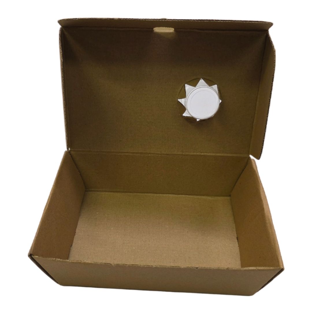 Side Order Takeaway Boxes with Sauce Pot Open Front View