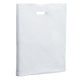 White Polythene Patch Handle Carrier Bags