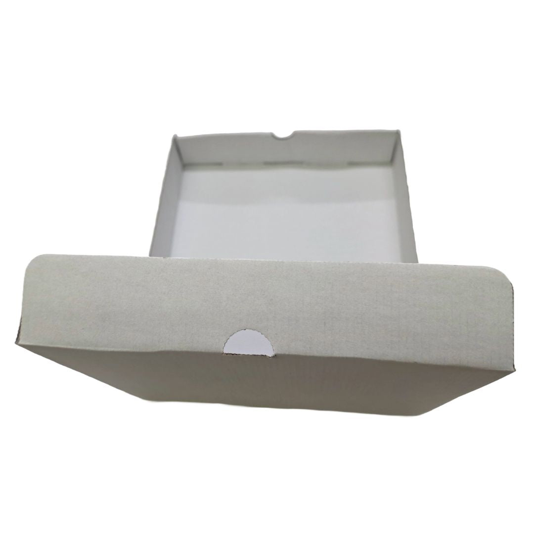 Pizza Boxes White Open Above View